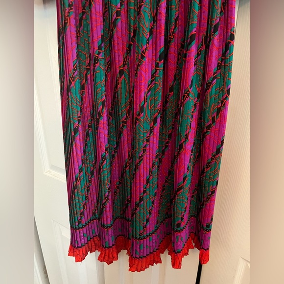 Vintage 80’s Assorti for Susan Freis Chiffon Midi Dress - Picture 3 of 6